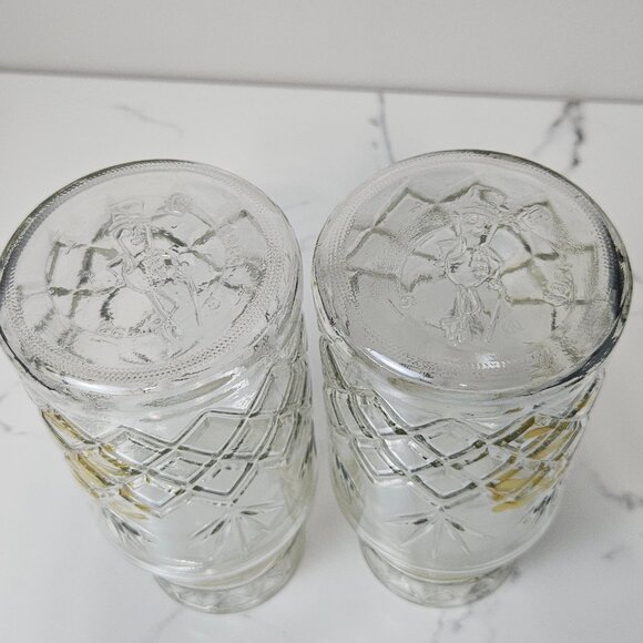 1983 Mr. Peanut Clear Glass Canister Planters Jar with Lid Logo Bottom Set of 2 - Picture 7 of 9